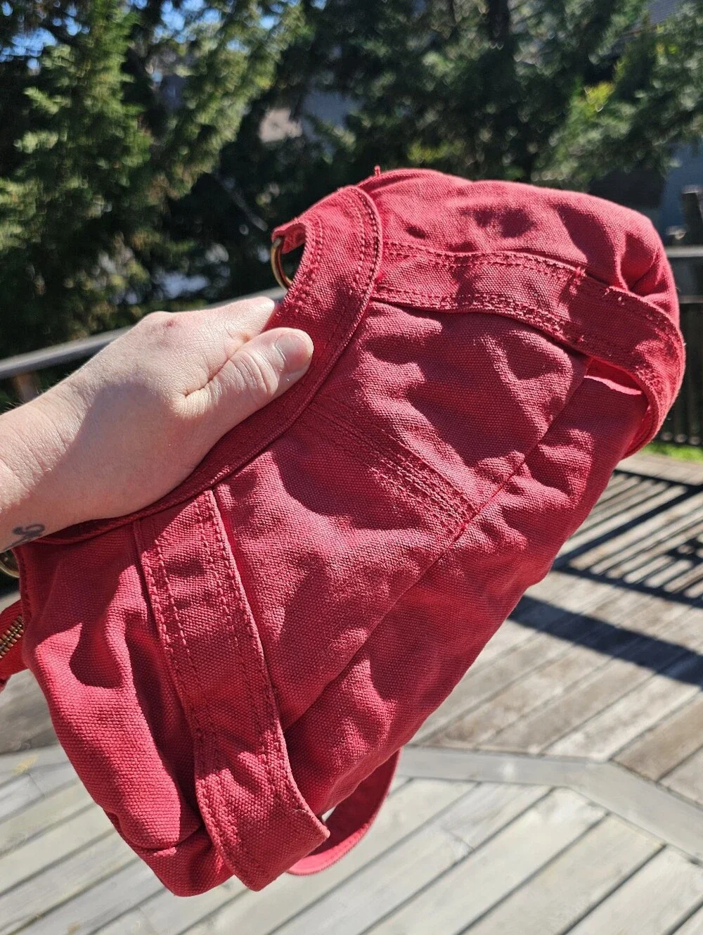 Vintage Diesel Red Denim Hobo Bag - 🔥 RARE & ARCHIVAL 🔥